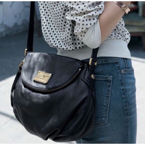 MARC BY MARC JACOBS Classic Q NATASHA Leather Crossbody Purse Bag Neon Yellow - Picture 2 of 11